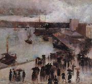 Charles conder Departure of the SS Orient from Circular Quay oil painting artist
